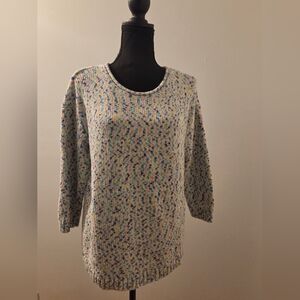 Talbots Multicolor Crew Neck Sweater